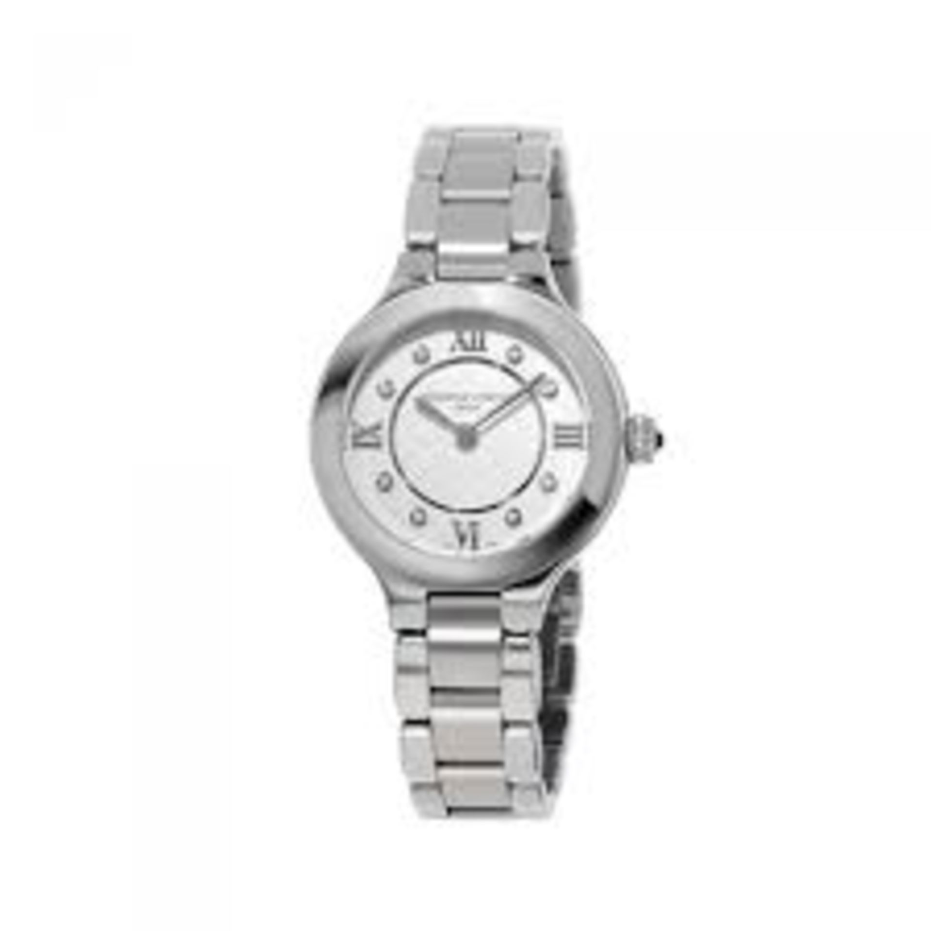 Frederique Constant ladies watch reference FC-200WHD1ER36, stainless steel bracelet & case, white