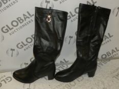 Assorted Pairs of Designer Shoes and Boots in Assorted Styles and Sizes to Include Red Bottom Heels