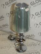 Boxed Chrome Colour Table Lamp With Shade RRP £70 (Viewing or Appraisals Highly Recommended)