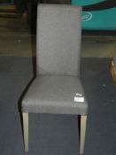 John Lewis and Partners Asha Lydia Mixed Grey Designer Dining Chair RRP £50 (MP314767) (Viewing or