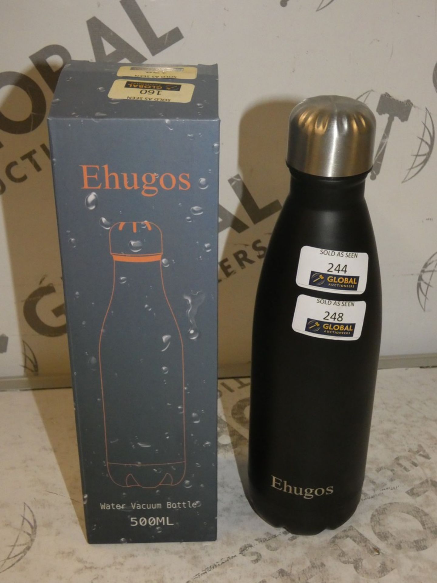 Brand New Ehugos 500ml Vacuum Seal Water Bottles RRP £15 Each