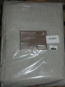 Bagged Pair of Blackout Lined Pencil Pleat Headed Grey Designer Curtains RRP £100 (Viewing or