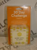 Boxed Brand New 30 Day Challenge Happiness Mind Altering Perception Games RRP £8 Each (Viewing or