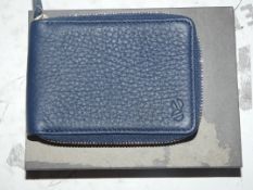 Snakeskin Blue Zipper Wallet RRP £50