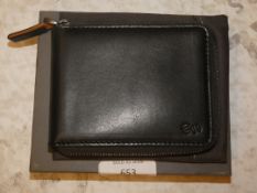 Black Leather Phone Zipper Wallet RRP £40