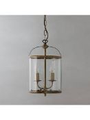 John Lewis and Partners Walker Antique Brass Ceiling Light Fitting RRP £95 (2223339) (Viewing or