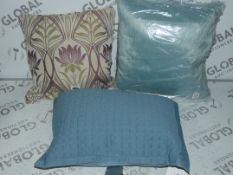 Lot to Contain 3 Assorted Designer Scatter Cushions Viewings And Appraisals Are Highly Recommended)