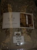 Lot to Contain 2 Assorted Brand New Pairs of Paoletti Ready Made Eyelet Headed Floral Print Curtains