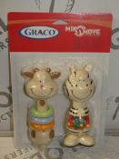 Lot to Contain 12 Brand New Graco Mix and Move Twin Pack Kids Rattle Sets Combined RRP £120