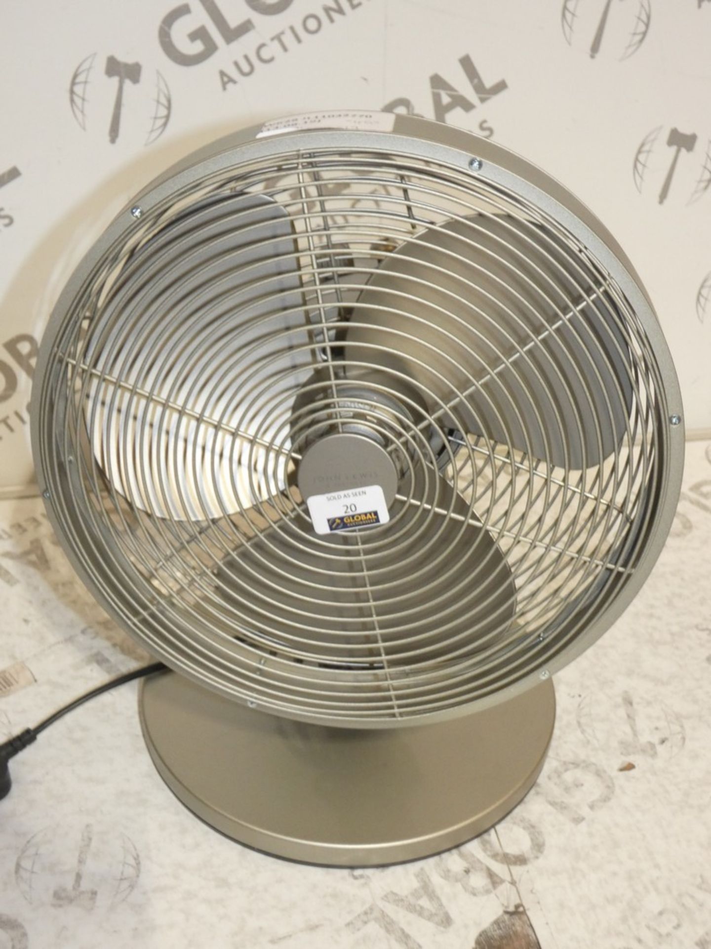 John Lewis And Partners 12 Inch Desk Fan RRP£45.0(RET00644191)(Viewings And Appraisals Highly