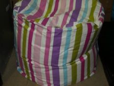 Striped Print Bean Bag Chair RRP£30.0 (Viewings And Appraisals Highly Recommended)