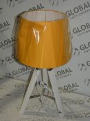 Aspen Large Tripod Table Lamp RRP £50 (Viewings And Appraisals Are Highly Recommended)