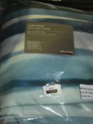 Bagged Pair Of John Lewis And Partners Pencil Pleat 228x180cm Curtains In A Wave Blue RRP£160.0(