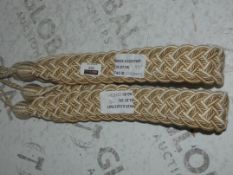 Lot to Contain 2 Pack Of 2 Curtain Tiebacks RRP £30 (2028662) (Viewings And Appraisals Are Highly