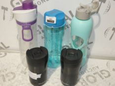 Lot to Contain 5 Assorted Aladdin Bobble Sistema Water Bottles RRP£10.0 (RET00212927)(Viewings And