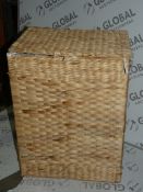 Boxed Wicker Linen Bin RRP £45 (2327434) (Viewings And Appraisals Are Highly Recommended)