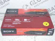 Lot to Contain 3 Boxed Sony DVD PSR760H DVD Players (Viewings And Appraisals Highly Recommended)