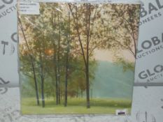 Sunset Through The Trees Canvas Wall Art Picture RRP £50 (1832824) (Viewings And Appraisals Are