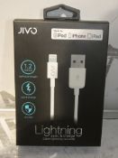 Lot to Contain 5 Boxed Jivo Seat And Charge Lightening Adapting Cables for iPhone (Viewings And