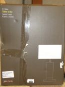 Boxed John Lewis And Partners Emily Glass Base Fabric Shade Dining Table Lamp RRP£135.0(2293781)(