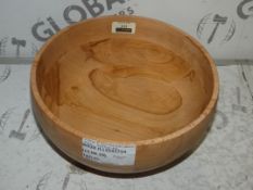 John Lewis Croft Collection Solid Wooden Fruit Bowl RRP £50 (RET00522519) (Viewings And Appraisals