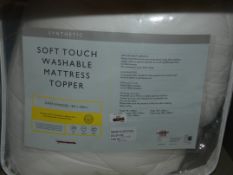 Synthetic And Soft Touch Washable Mattress Topper RRP £110 (2131358) Viewings And Appraisals Are