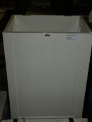 Unboxed St. Ives Solid White Wooden Linen Bin RRP £110 (RET00201673) (Viewings And Appraisals Are