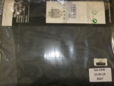 Lot to Contain 4 Assorted Charcoal Grey And Beige Tab Top Single Designer Curtains (Viewings And
