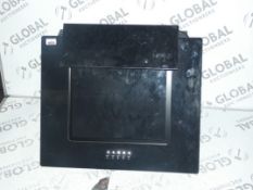 60cm Gloss Black Angled Glass Cooker Hood