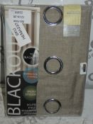 Lot to Contain 2 Pairs Of Blackout Thermal Ring Top Curtains RRP £30 Each (Viewings And Appraisals