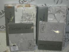 Lot to Contain 2 Brand New Charlotte Thomas Items To Include A Double Duvet Cover Set And A Pair