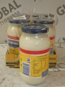 Lot to Contain 10 Packs Of Six Hellmann's Mayonnaise Combined RRP £125