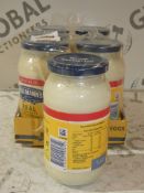 Lot to Contain 10 Packs Of Six Hellmann's Mayonnaise Combined RRP £125