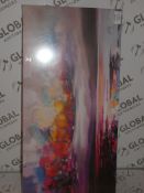 A Multi Coloured Wall Art Canvas Picture RRP £80 (Viewings And Appraisals Highly Recommended)