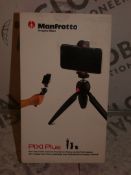 Boxed Manfrotto Pixie Plus Universal Smart Phone And Camera Clamp Tripod RRP £30