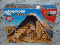 Playmobil History Egyptian Pyramid RRP £70 (2392867)(Viewings And Appraisals Highly Recommended)