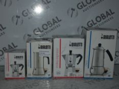 Lot To Contain 4X Assorted Bioletti Mocha Express Coffee Makers Combined RRP£155.0(RET00144546)(