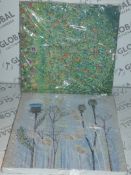 Lot To Contain 3 Assorted Canvas Wall Art Pictures To Include The Budding Apple Tree And The