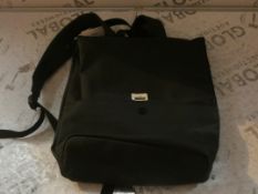 Black Leather John Lewis Rucksack RRP £55 (RET00166821)(Viewings And Appraisals Highly Recommended)