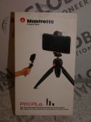 Boxed Manfrotto Pixie Plus Universal Smart Phone And Camera Clamp Tripod RRP £30