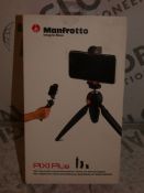 Boxed Manfrotto Pixie Plus Universal Smart Phone And Camera Clamp Tripod RRP £30