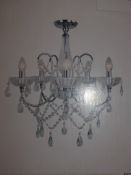 Boxed Home Collection Charlotte Stainless Steel And Glass Flush Designer Ceiling Light RRP £80 (