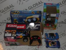 Lot To Contain 6 Assorted Children's Toy Items To Include Carrera Go Remote Control Cars Kiddizoom