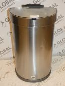 Lot To Contain 1X Simple Human Stainless Steel Semi Round Automatic Sensor Bin RRP£180.0 (2317697)(