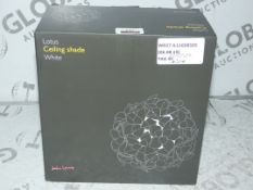 Lot To Contain 2 John Lewis And Partners Lotus Ceiling Light Shade Combined RRP £60 (2243572) (