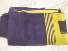 Lot To Contain 3 Kingsley Collection 1 Piece Egyptian Cotton Bath Towel Sets Combined RRP £60 (