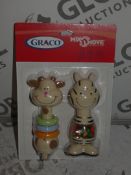 Lot To Contain 12 Brand New Graco Mix And Move Baby Rattle Packs Combined RRP £120