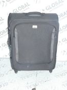 Lot To Contain 2 Grennich John Lewis And Partners Grey Soft Shell 360 Wheel Suitcases Combined