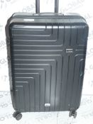 Boxed John Lewis And Partners Zurich Black Hard Shell 360 Wheel Spinner Suitcase RRP £125 (