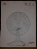 Lot To Contain 3 John Lewis 9 Inch Desk Fans Combined RRP £45 (2328063) (RET00212932) (
